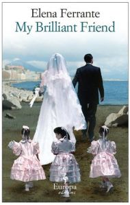 Book cover showing a bride and groom from behind, walking towards the sea